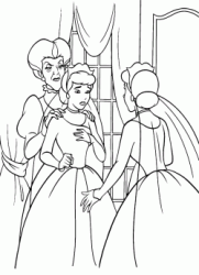 Lady Tremaine trasforma Anastasia in Cenerentola