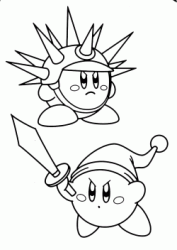 Kirby spina e Kirby spada