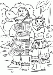 Capo Tui Waialiki padre di Vaiana e Sina la brillante mamma