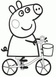 Peppa Pig va in bicicletta