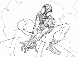 Spiderman sul tetto