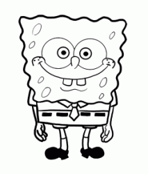SpongeBob con la sua espressione sempre allegra