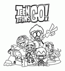 I Teen Titans Go in una foto di gruppo