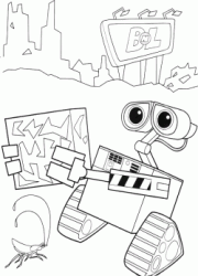 Wall-E raccoglie gli oggetti